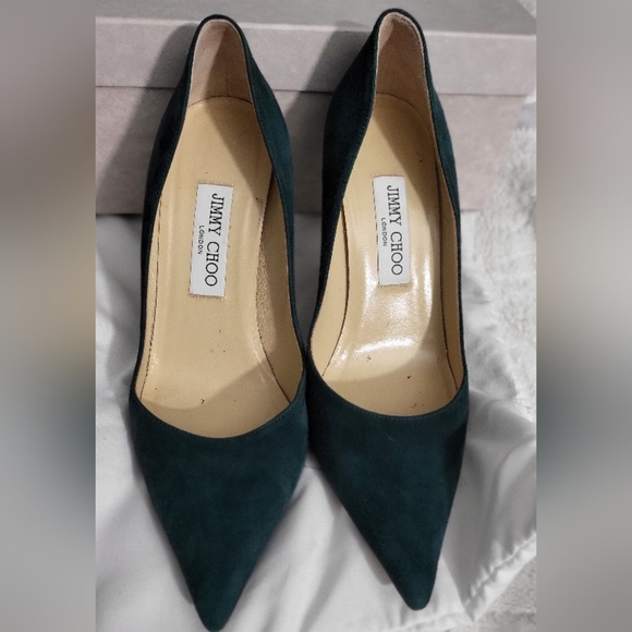 Jimmy Choo Dark Green Women's Shoes - Picture 10 of 10